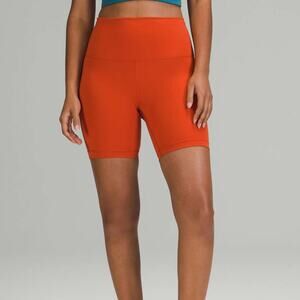 Lululemon Wunder Under Train High Rise Short dark terracotta 0